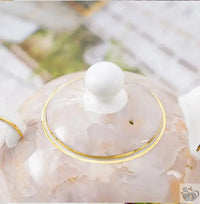 Thumbnail for Théière solitaire en porcelaine marbrée cadeau | Théières à la folie
