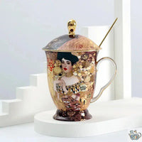 Thumbnail for Théière solitaire mug porcelaine Klimt | Théières à la folie