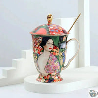 Thumbnail for Théière solitaire mug porcelaine Klimt | Théières à la folie