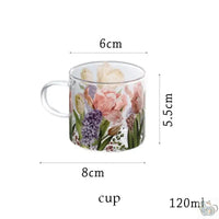 Thumbnail for Théière verre polyvalente aux tulipes colorées | Théières à la folie