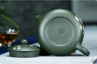 Thumbnail for Théière chinoise ronde aplatie verte | Théières à la folie