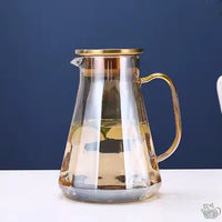 Thumbnail for Théière en verre ambré design diamant | Théières à la folie