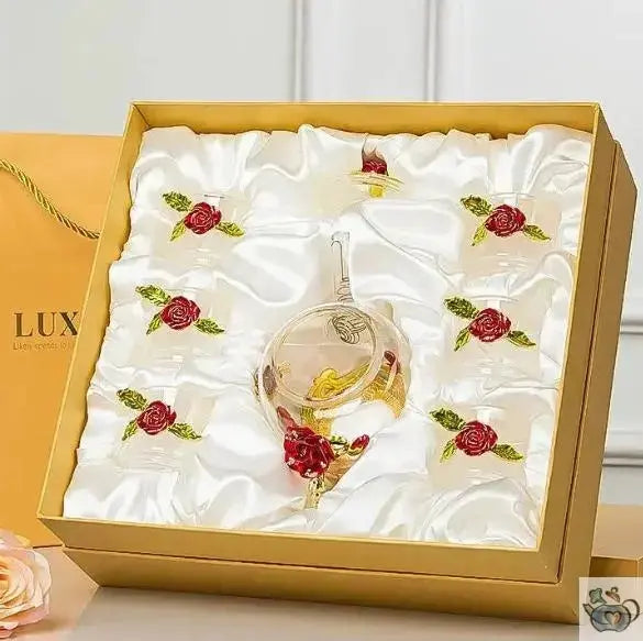 Théière en verre décoration romantique | Théières à la folie