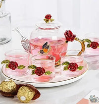 Thumbnail for Théière en verre décoration romantique | Théières à la folie