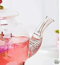 Thumbnail for Théière en verre décoration romantique | Théières à la folie