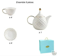 Thumbnail for Théière porcelaine blanche 