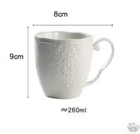 Thumbnail for Théière porcelaine blanche d'antan et 2 tasses | Théières à la folie