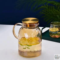 Thumbnail for Théières en verre dorés résistant au chaud | Théières à la folie