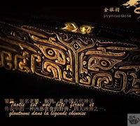 Thumbnail for Théière chinoise motif mythique or et argent | Théières à la folie