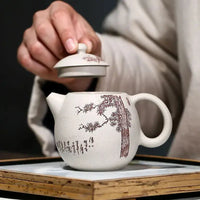Thumbnail for Théière en argile oeuf de dragon blanc Yixing | Théières à la folie