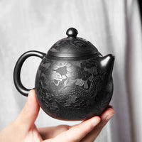Thumbnail for Théière en argile oeuf de dragon noir Yixing | Théières à la folie