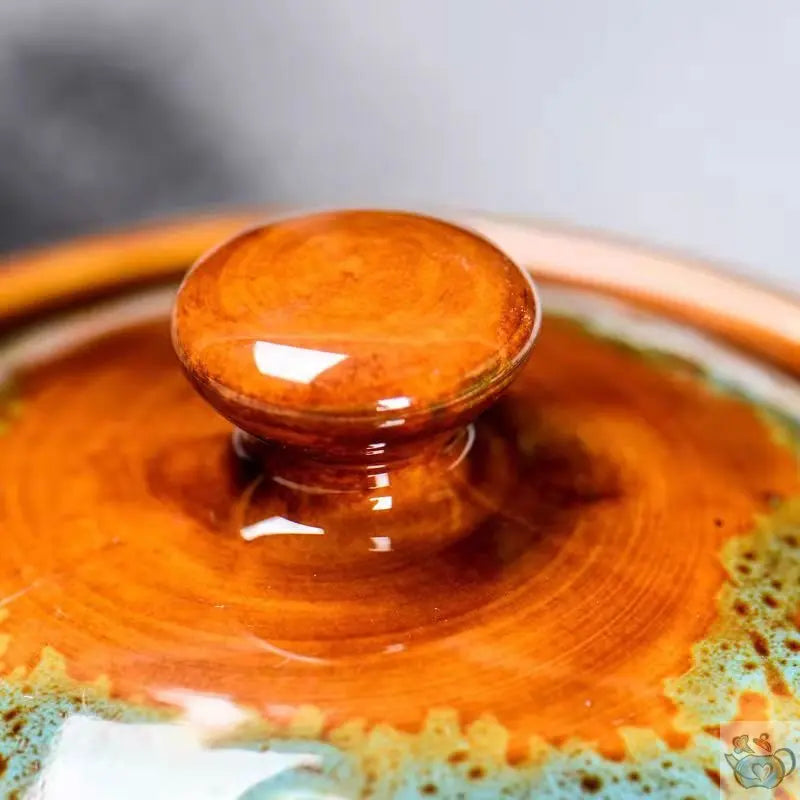 Théière en céramique ambre rouge et fusions | Théières à la folie