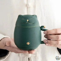 Thumbnail for Mug/Théière en céramique chat porte-bonheur | Théières à la folie