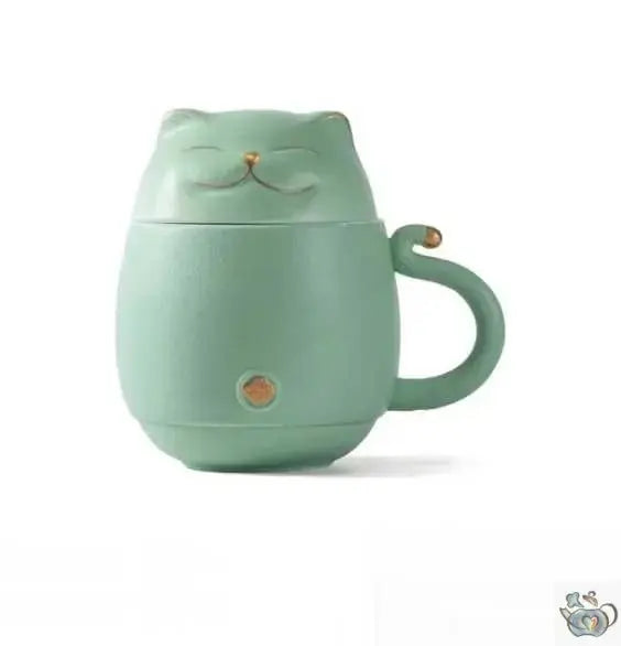 Mug/Théière en céramique chat porte-bonheur | Théières à la folie