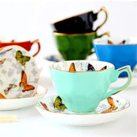 Thumbnail for Théière en porcelaine et tasses aux papillons | Théières à la folie