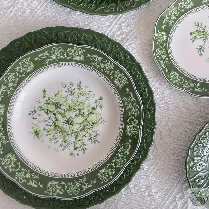 Théière en porcelaine flore verte | Théières à la folie