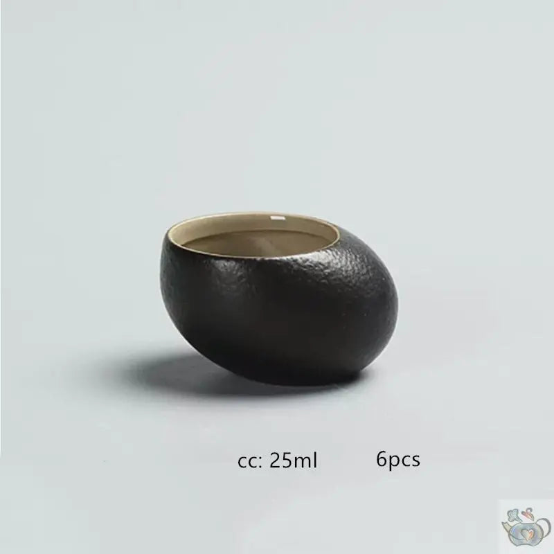 Théière noire design japonais ovoïde | Théières à la folie