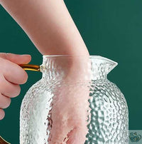 Thumbnail for ​Théière pichet en verre martelé cristal | Théières à la folie