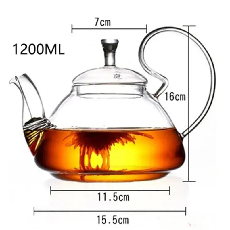 Théière polyvalente en verre design poire | Théières à la folie