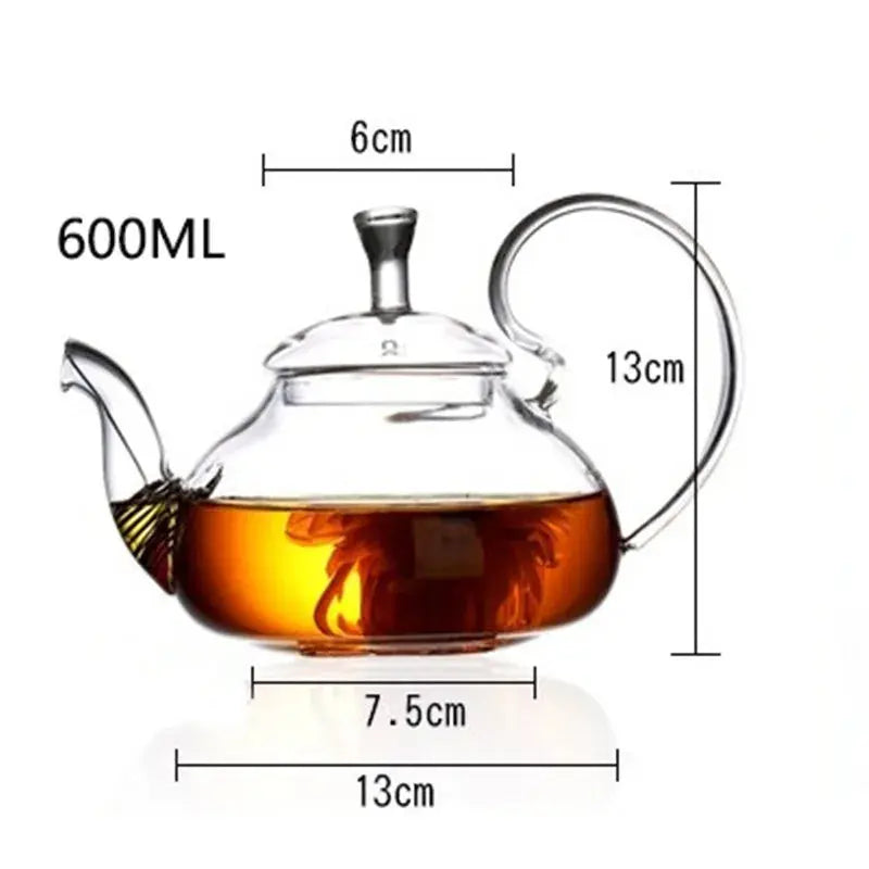 Théière polyvalente en verre design poire | Théières à la folie