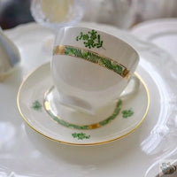 Thumbnail for Théière porcelaine blanche avec léger feuillage | Théières à la folie