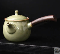 Thumbnail for Théière poterie vert Celadon, design japonais | Théières à la folie