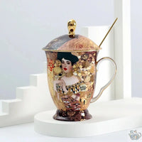 Thumbnail for Théière solitaire mug porcelaine Klimt | Théières à la folie