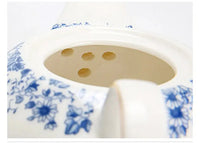 Thumbnail for Théière solitaire porcelaine fleurs bleues | Théières à la folie