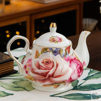 Thumbnail for Théières anglaises porcelaine fleurie | Théières à la folie