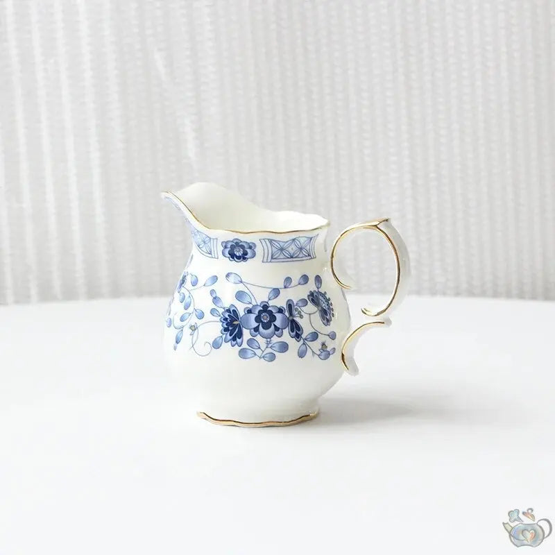 Théière blanc/bleu classique porcelaine | Théières à la folie