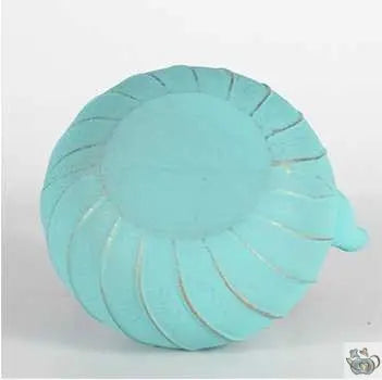 Théière en fonte turquoise motif spiralé | Théières à la folie