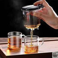 Thumbnail for théière en verre borosilicate avec infuseur | Théières à la folie