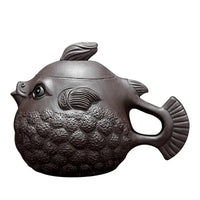 Thumbnail for théière argile chinoise poisson lune | Théières à la folie
