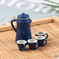 Thumbnail for ​Dinette pour maison de poupées en céramique | Théières à la folie