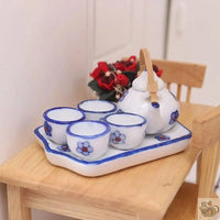 Thumbnail for ​Dinette pour maison de poupées en céramique | Théières à la folie