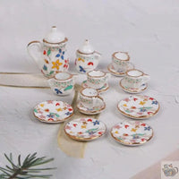 Thumbnail for ​Dinette pour maison de poupées en céramique | Théières à la folie