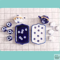 Thumbnail for ​Dinette pour maison de poupées en céramique | Théières à la folie