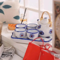 Thumbnail for ​Dinette pour maison de poupées en céramique | Théières à la folie