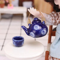 Thumbnail for ​Dinette pour maison de poupées en céramique | Théières à la folie
