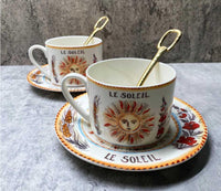 Thumbnail for ​Duo de tasses porcelaine La Lune, Le Soleil  |  Théières à la folie