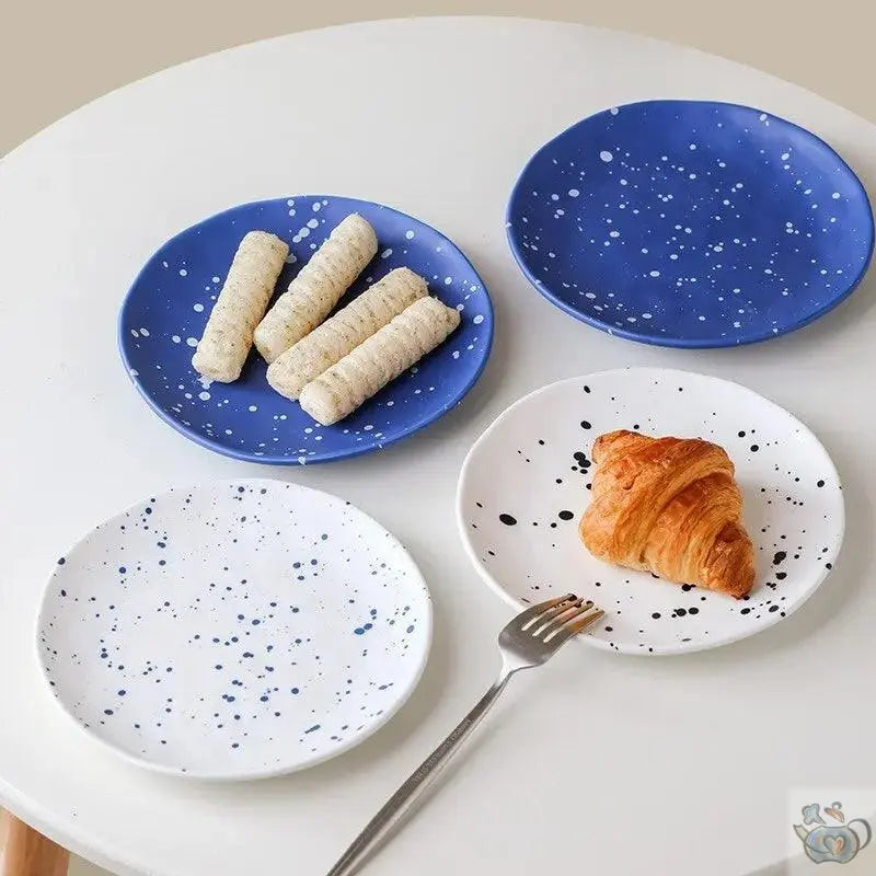 ​Grande tasse bleue encre éclaboussures | Théières à la folie