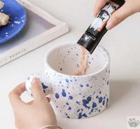 Thumbnail for ​Grande tasse bleue encre éclaboussures | Théières à la folie