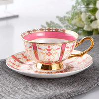 Thumbnail for ​Tasse porcelaine rose ou bleue motifs rayonnant  |  Théières à la folie