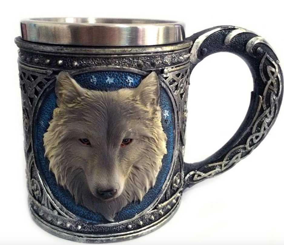 ​Mug "loup" viking design |  Théières à la folie