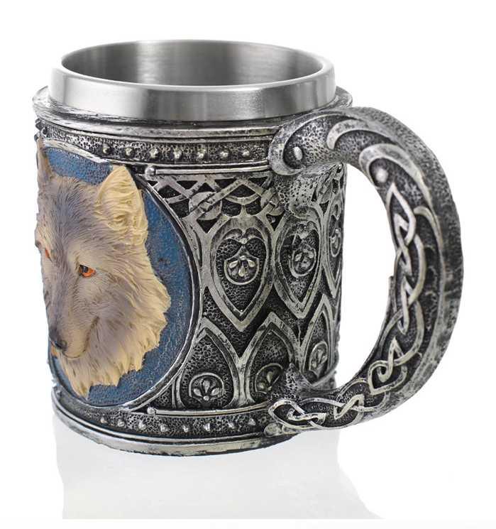Mug "loup" viking design Théières à la folie