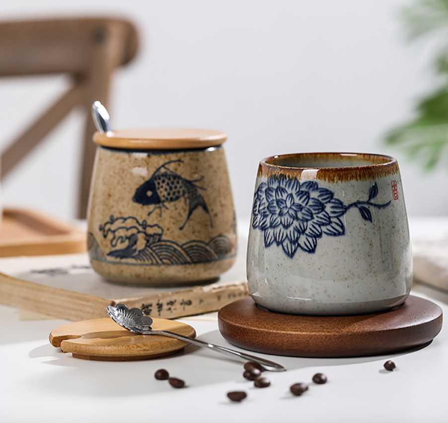 ​Mug céramique antique japonaise | Théières à la folie
