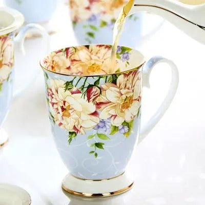 ​Mug en porcelaine "les fleurs du jardin" | Théières à la folie