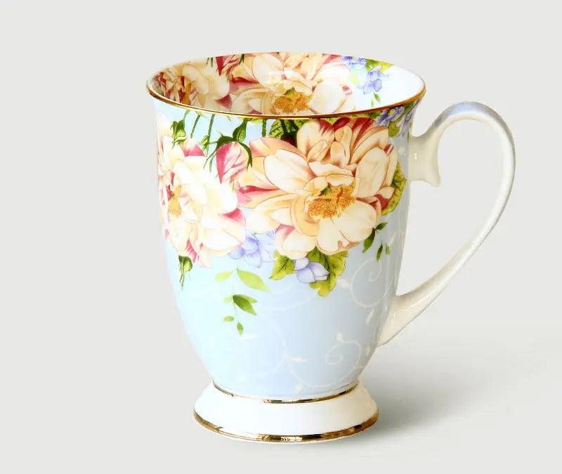 ​Mug en porcelaine "les fleurs du jardin" | Théières à la folie