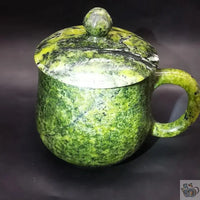 Thumbnail for ​Mug jade naturel vert avec couvercle | Théières à la folie