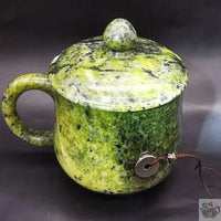 Thumbnail for ​Mug jade naturel vert avec couvercle | Théières à la folie